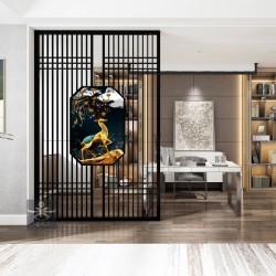 镂空金属屏风L052