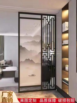 艺术玻璃屏风Y119
