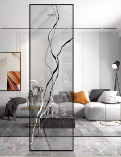 艺术玻璃屏风Y114