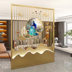 镂空金属屏风L057