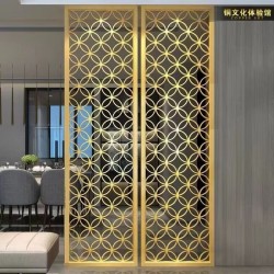  镂空金属屏风L152