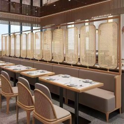 餐厅饭店矮隔断A211