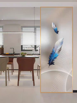 艺术玻璃屏风X133