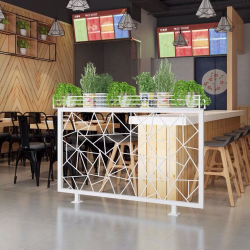 餐厅饭店矮隔断A016