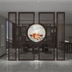 镂空金属屏风L050