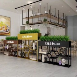 户外铁艺不锈钢组合花箱可移动花坛外摆市政花槽树箱道路围栏定制H059