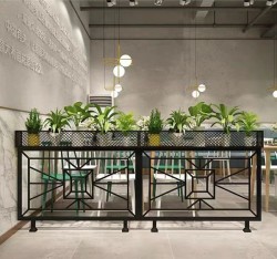 餐厅饭店矮隔断A084