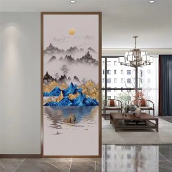 艺术玻璃屏风Y062