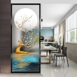 艺术玻璃屏风Y015