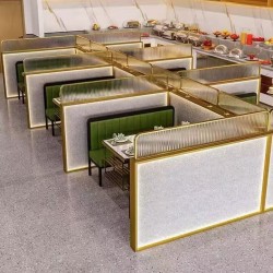 餐厅饭店矮隔断A178