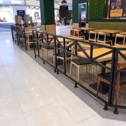 餐厅饭店矮隔断A082