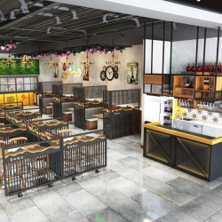 餐厅饭店矮隔断A023