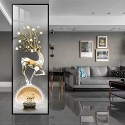 艺术玻璃屏风Y058