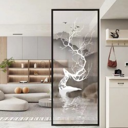 艺术玻璃屏风Y054