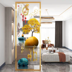 艺术玻璃屏风X057