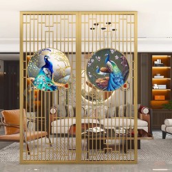 镂空金属屏风L055