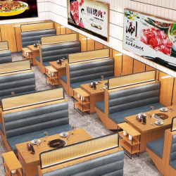 餐厅饭店矮隔断A042