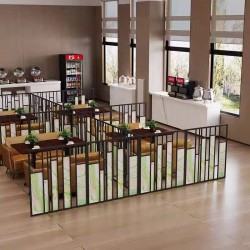 餐厅饭店矮隔断A195