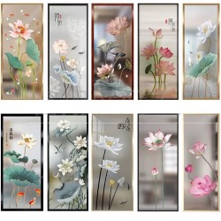 艺术玻璃屏风X002