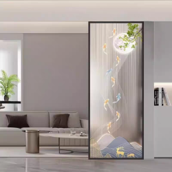 艺术玻璃屏风X036