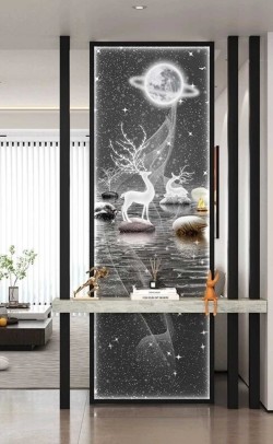 玻璃屏风组合款Y267