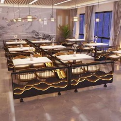 餐厅饭店矮隔断A094