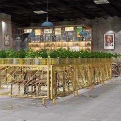 餐厅饭店矮隔断A086