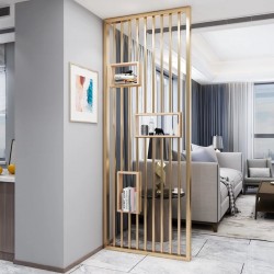 带置物板屏风W046