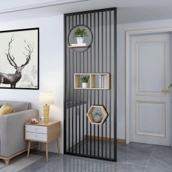 带置物板屏风W014