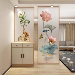 艺术玻璃屏风X143