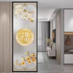 艺术玻璃屏风Y166