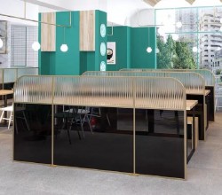 餐厅饭店矮隔断A074