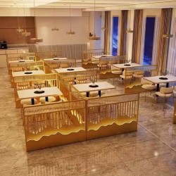 餐厅饭店矮隔断A112