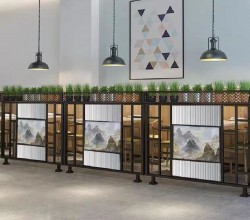 餐厅饭店矮隔断A096