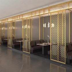  镂空金属屏风L194