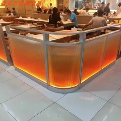 餐厅饭店矮隔断A217