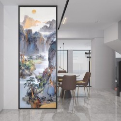 艺术玻璃屏风X101