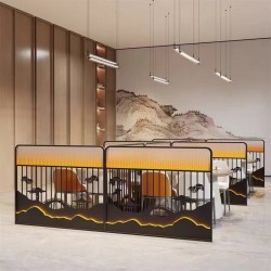 餐厅饭店矮隔断A152