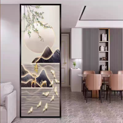 艺术玻璃屏风X034