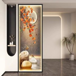 艺术玻璃屏风X058