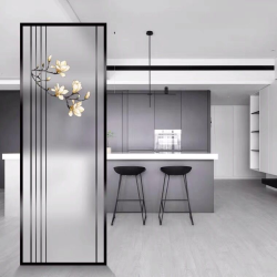 艺术玻璃屏风Y065