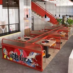 餐厅饭店矮隔断A120