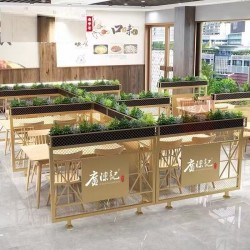 餐厅饭店矮隔断A147