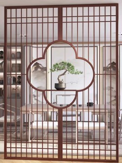 带置物板屏风W001