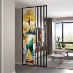 新款玻璃屏风X045