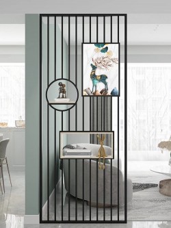 带置物板屏风W036