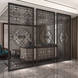 镂空金属屏风L065