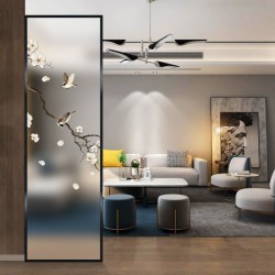 艺术玻璃屏风X125