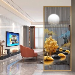 艺术玻璃屏风Y002