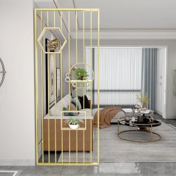 带置物板屏风W018